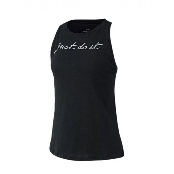 Nike Tops - Nike Dry Womens Just Do It Script‎ Tank Top Women’s XS Cursive Activewear Black